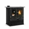 Extraflame Ενεργειακή σόμπα ξύλου με φούρνο LA NORDICA ROSETTA SINISTRA BII STEEL 7,3 KW ANTHRACITE BLACK