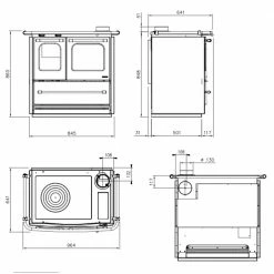 Extraflame Ενεργειακή σόμπα ξύλου με φούρνο La Nordica Sovrana Easy EVO 9,0kW BLACK -ΑΞΕΣΟΥΑΡ Εκπτώσεις ενεργειακή σόμπα ξύλου με φούρνο la nordica sovrana easy evo 90kw black 5
