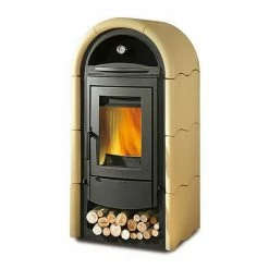 Extraflame Ενεργειακή σόμπα ξύλου με φούρνο La Nordica Stefany Forno BII 10,6kW PARCHMENT