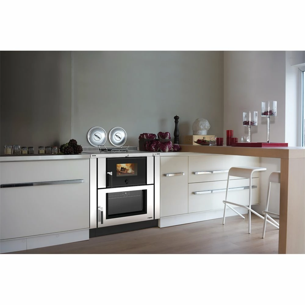 Extraflame Ενεργειακή σόμπα ξύλου με φούρνο La Nordica Verona 8,0kW INOX 2 Extraflame Ενεργειακή σόμπα ξύλου με φούρνο La Nordica Verona 8,0kW INOX - Image 2