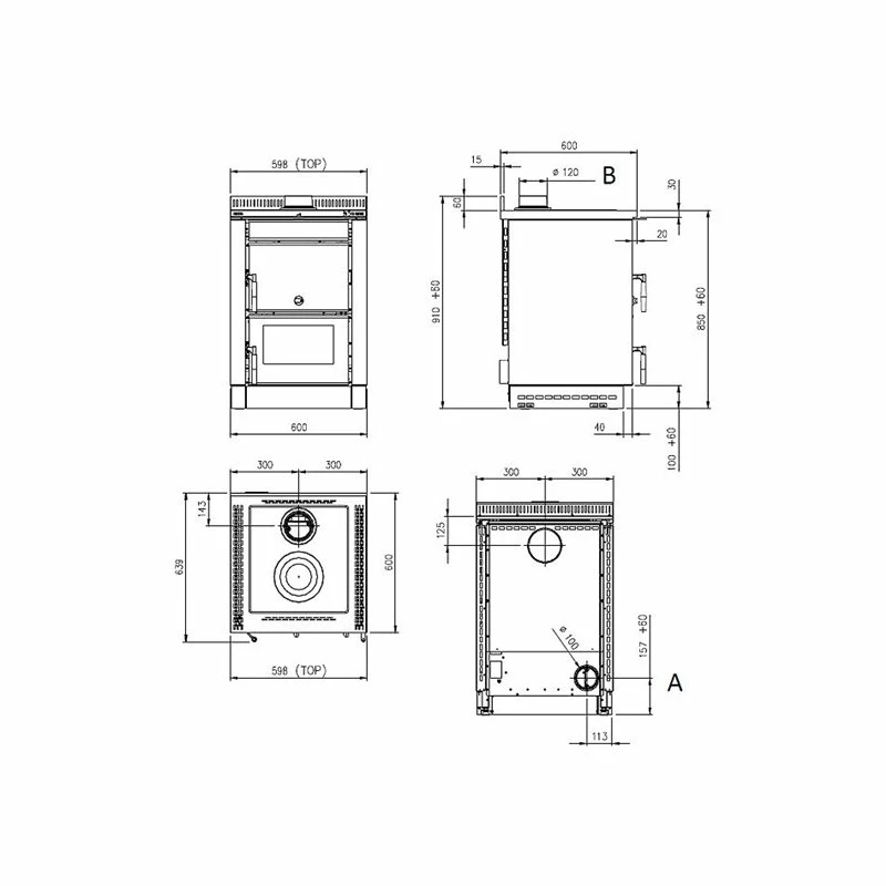 Extraflame Ενεργειακή σόμπα ξύλου με φούρνο LA NORDICA VICENZA EVO 6 KW BLACK 3 Extraflame Ενεργειακή σόμπα ξύλου με φούρνο LA NORDICA VICENZA EVO 6 KW BLACK - Image 3
