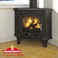 Ενεργειακή Σόμπα Ξύλου Γωνιακή BRONPI ALTEA 8 KW