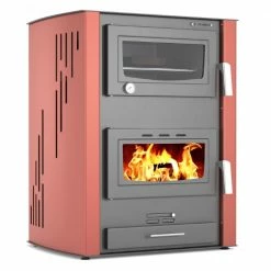 Σόμπα ξύλου καλοριφέρ με φούρνο THERMIKI ATS 90-30 BOILER NEW 27+8 KW