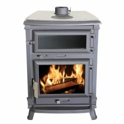 Σόμπα ξύλου από μαντέμι με φούρνο SYRIOS RETHIMNO KS-7003N 15,8 KW