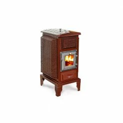 Σόμπα ξύλου εμαγιέ διάτρητη NTONTOS No 102 8 KW