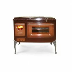 Σόμπα ξύλου εμαγιέ με φούρνο NTONTOS No 151 8 KW