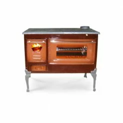 Σόμπα ξύλου εμαγιέ με φούρνο NTONTOS No 151M 8 KW