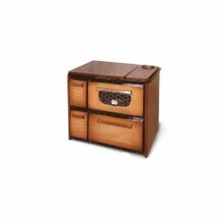 Σόμπα ξύλου εμαγιέ με φούρνο NTONTOS No 50 8 KW